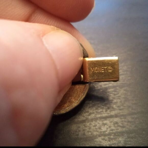 VINTAGE 1960 ESTATE SIGNED MONET FLORAL BEAD DOUBLE STRAND 8" - Picture 5 of 15